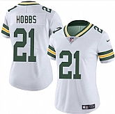 Women's Green Bay Packers #21 Nate Hobbs White 2025 Vapor Untouchable Limited Stitched Jersey Dzhi,baseball caps,new era cap wholesale,wholesale hats